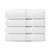 Premium Zero Twist Towels in White by Still Water – 4-Piece Bath Towel Set