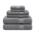 Premium Zero Twist Towels in Grey by Still Water – 6-Piece Towel Set