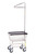 2.5 Bushel Wire Laundry Cart with Single Pole Rack, Chrome R&B Wire