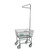 2.5 Bushel Antimicrobial Wire Laundry Cart with Single Pole Rack R&B Wire