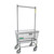 4.5 Bushel Antimicrobial Wire Laundry Cart with Double Pole Rack R&B Wire