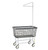 6 Bushel Dura-Seven™ Mega Capacity "Big Dog" Wire Laundry Cart with Single Pole Rack R&B Wire