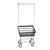 2.25 Bushel Dura-Seven™ Front Load Wire Laundry Cart with Double Pole Rack R&B Wire