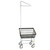 2.25 Bushel Dura-Seven™ Front Load Wire Laundry Cart with Single Pole Rack R&B Wire