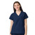 Simply Soft Mock Crossover Womens Navy Tunic Tops In Bulk Case of 72