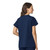 Notch Neck Flex Simply Soft Womens Navy Tunic Tops