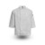 White C837 10 Knot Buttons White Chef Coat - 3/4 Sleeve