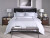 Navy Stitching 6 Piece Hotel Luxury Bed Sheets Set
