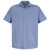 Light Blue Red Kap SP26 Specialized Pocketless Mens Short Sleeve Work Shirts