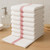 Cotton Bath Towels - Pink Center Stripe