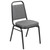 Banquet Chairs - Padded Metal Stacking Banquet Chairs with Trapezoidal Back for Events - Gray Fabric, Silver Vein Frame - 2.5 inch Seat