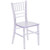 Kids Chiavari Chairs - Children's Resin Stacking Chiavari Chairs for Weddings & Events - Crystal Clear (Transparent)