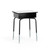 Open Front Student Desk - Gray Top, Black Frame