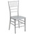 Resin Chiavari Chairs - Stacking Chiavari Chairs for Weddings & Events - Silver