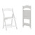Plastic Folding Chairs - Commercial Resin Event & Party Folding Chairs - Premium Resin White