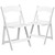 Plastic Folding Chairs - Commercial Resin Event & Party Folding Chairs - Premium Resin (Slatted Seat) White