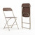 Plastic Folding Chairs - Commercial Resin Event & Party Folding Chairs - Plastic Comfort Brown