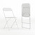 Plastic Folding Chairs - Commercial Resin Event & Party Folding Chairs - Plastic Comfort White