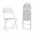 Plastic Folding Chairs - Commercial Resin Event & Party Folding Chairs - Plastic Fan Back White