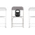 Plastic Folding Chairs - Commercial Resin Event & Party Folding Chairs - Big & Tall Extra-Wide Gray