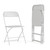 Plastic Folding Chairs - Commercial Resin Event & Party Folding Chairs - Big & Tall Extra-Wide White
