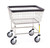 Narrow Wire Laundry Cart - Commercial Chrome Rolling Laundry Cart on Wheels