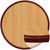 Glenbrook High-Gloss Resin Table Tops - Commercial Restaurant Table Tops - 2-Tone Cherry / Mahogany 24" Round