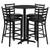Carlton 30 inch Round Restaurant Table & Barstool Set