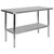 NSF Stainless Steel 18 Gauge Prep and Work Table with Undershelf