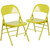 Metal Folding Chairs - COLORBURST Twisted Citron