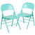 Metal Folding Chairs - COLORBURST Tantalizing Teal