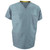 Unisex Polyester Cotton Short Sleeve Scrub Tops - Misty Green