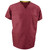 Unisex Polyester Cotton Short Sleeve Scrub Tops - Burgundy