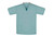Unisex Polyester Cotton Short Sleeve Scrub Tops - Misty Green