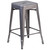Lincoln Backless Stool - 24" Counter Height Metal Seat