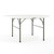 Scarborough 5-Foot Round Bi-Fold White Plastic Folding Table with Carrying Handle