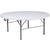 Round Folding Tables - Kathryn 5.89-Foot Round Bi-Fold Granite White Plastic Table