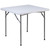 Square Folding Tables - Kathryn 34-Inch Square Granite White Plastic Table