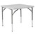Square Folding Tables - Kathryn 34-Inch Square Height-Adjustable Granite White Plastic Table
