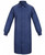 No Pocket Knit Cuff Lab Coat, Spun Poly - Navy Blue