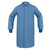 Colored No-Pocket Knit-Cuff Lab Coat - Wedgewood Blue
