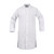 3 Inside-Pocket Polyester Butcher Frock - White