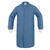 No Pocket Gripper Lab Coat, White Cuffs - Wedgewood Blue