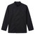 Black Angled-Button Chef Coat - Black
