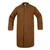 Colored No-Pocket Gripper Butcher Frock - Brown