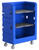 Turnabout Truck with Plastic Shelves, Blue - 48 Cu. Ft. Heavy Duty Poly Cart - 749B-PS