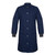 Colored Butcher Frock, Two Lower Pockets & Side Openings - Navy Blue