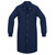 Poly Lab Coat, Inner Pocket, 6 Gripper, Knit Cuff - Navy Blue