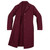 Poly Lab Coat, Inner Pocket, Side Opening - Maroon