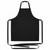 Poly Bib Apron, No Pocket, 28x33 - Black
